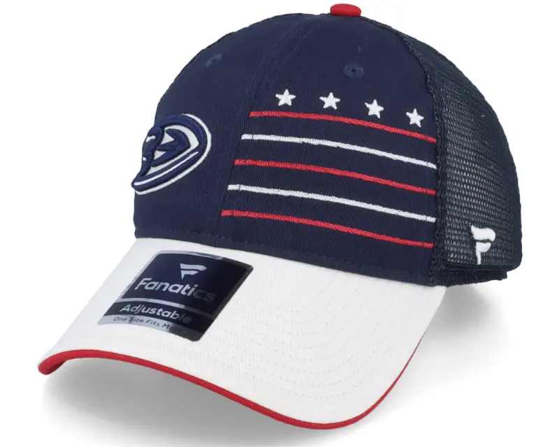 Fanatics Anaheim Ducks Waving Flag Athl Navy Trucker online