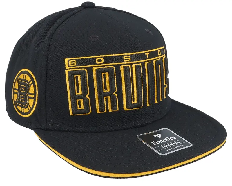 Fanatics Boston Bruins Gino Flat Brim Black/Yellow Gold Snapback online
