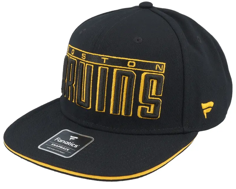 Fanatics Boston Bruins Gino Flat Brim Black/Yellow Gold Snapback online