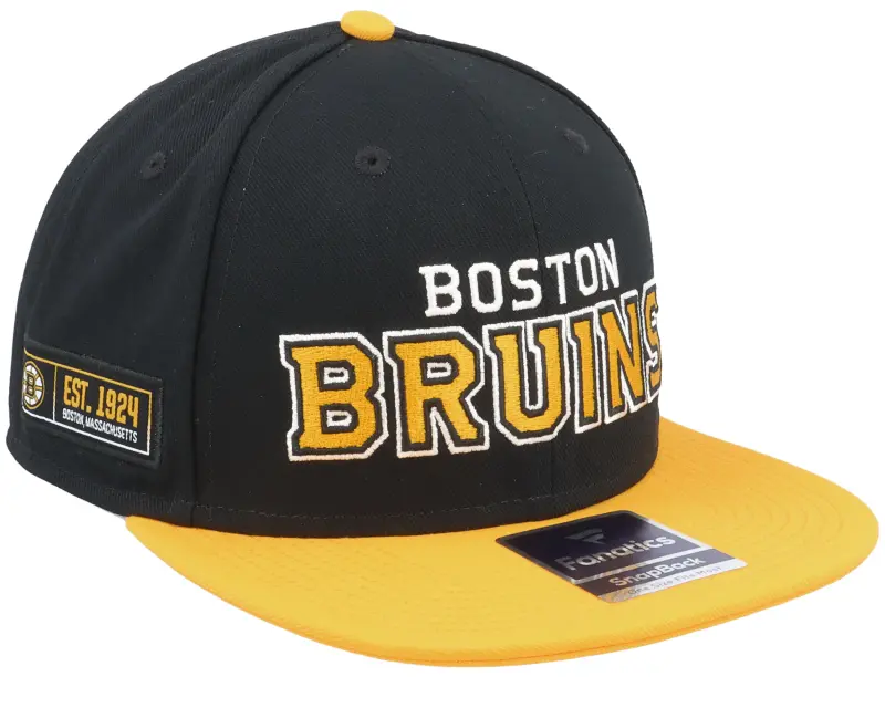 Fanatics Boston Bruins Iconic Color Blocked Black/Gold Snapback online