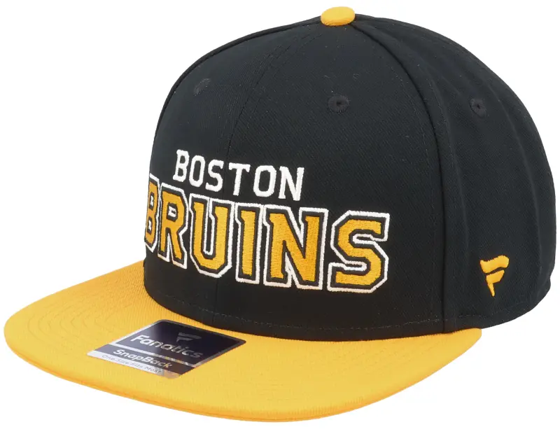 Fanatics Boston Bruins Iconic Color Blocked Black/Gold Snapback online
