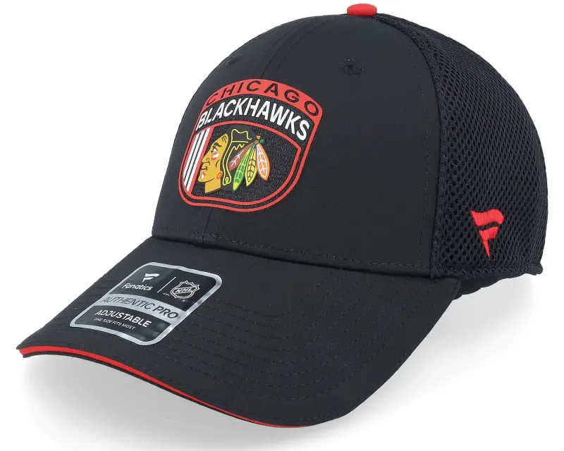 Fanatics Chicago Blackhawks Authentic Pro Draft Black/A. Red Trucker online