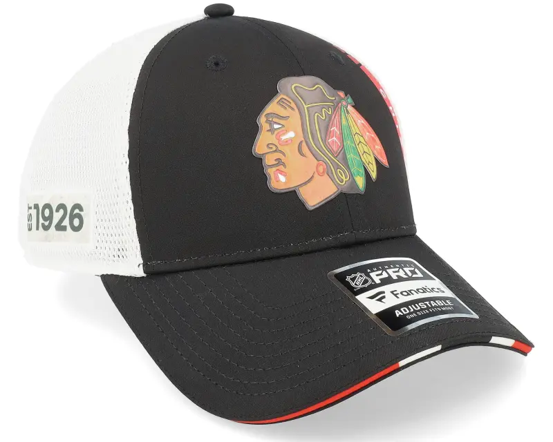 Fanatics Chicago Blackhawks Authentic Pro Draft Podium Black/White Trucker online