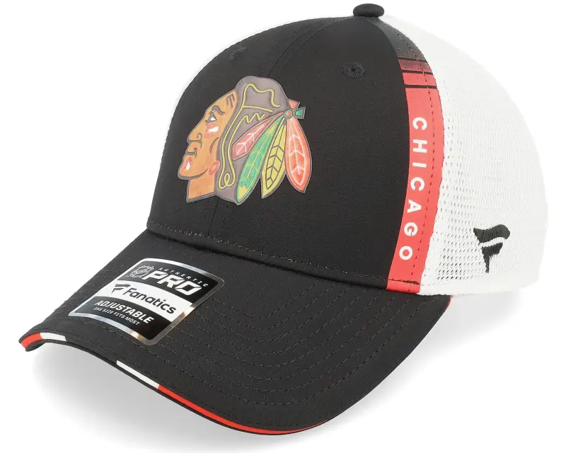Fanatics Chicago Blackhawks Authentic Pro Draft Podium Black/White Trucker online