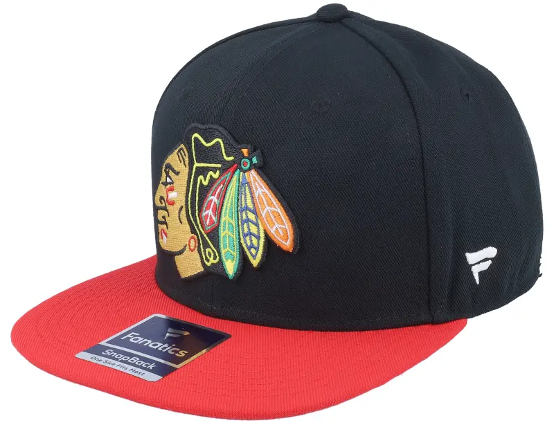 Fanatics Chicago Blackhawks Black/Athletic Red Snapback online