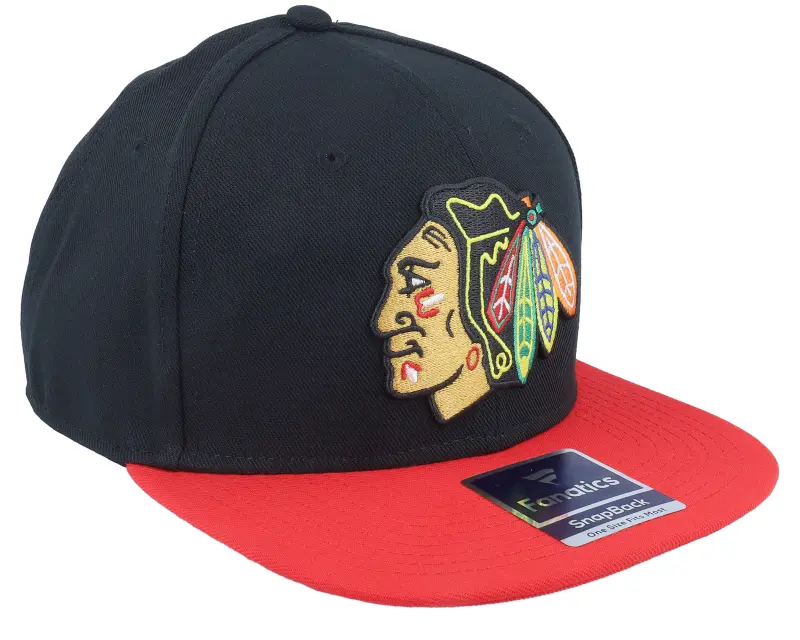 Fanatics Chicago Blackhawks Black/Athletic Red Snapback online