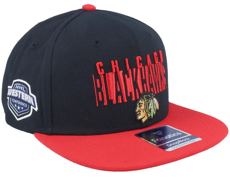 Fanatics Chicago Blackhawks Black/Red Snapback online