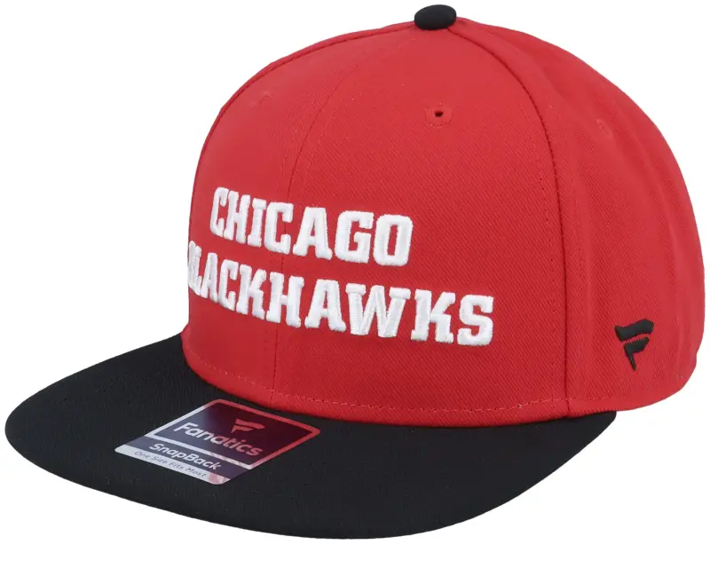 Fanatics Chicago Blackhawks Iconic Color Blocked Athl Red/Black Snapback online