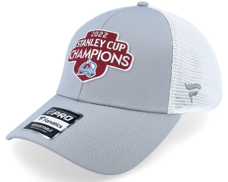 Fanatics Colorado Avalanche Stanley Cup Champs Locker Room Grey/White Trucker online