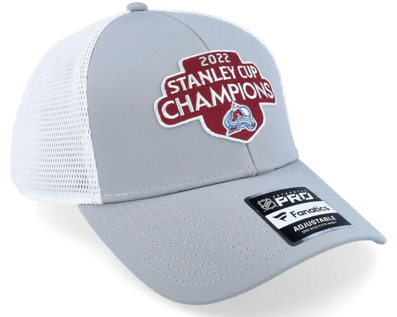 Fanatics Colorado Avalanche Stanley Cup Champs Locker Room Grey/White Trucker online