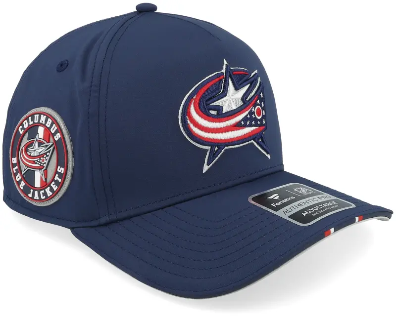 Fanatics Columbus Blue Jackets Auth Pro 2025 NHL Mesh Gray/Navy A-Frame Adjustable online