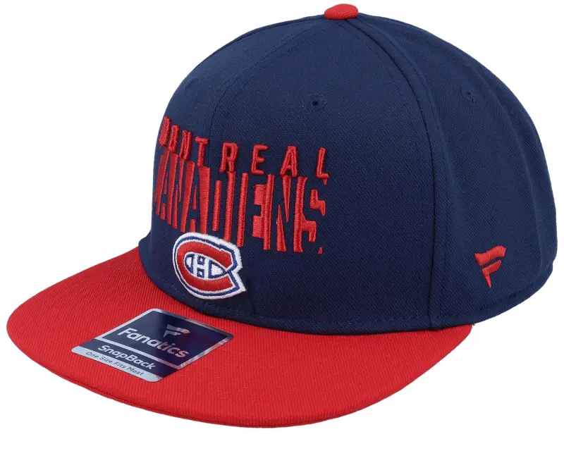 Fanatics Montreal Canadiens Navy/Bright Cardinal Snapback online