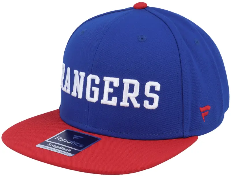 Fanatics New York Rangers Iconic Color Blocked Deep Royal/Red Snapback online