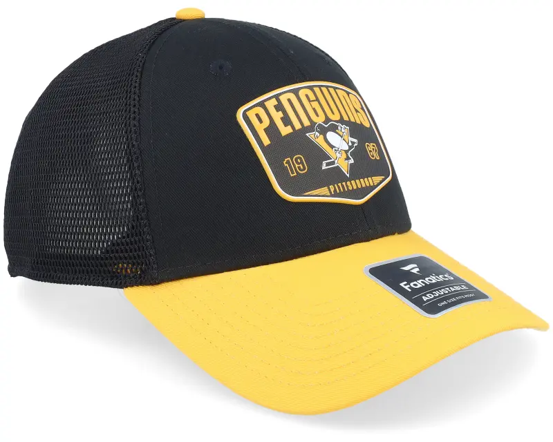 Fanatics Pittsburgh Penguins Black/Yellow Gold Trucker online