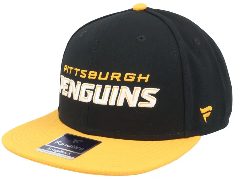 Fanatics Pittsburgh Penguins Iconic Color Blocked Black/Gold Snapback online