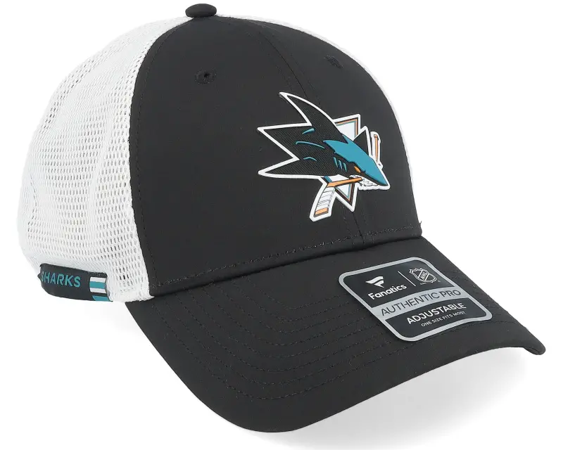 Fanatics San Jose Sharks Authentic Pro Rink Black/White Trucker online