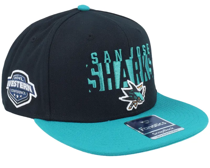 Fanatics San Jose Sharks Black/Active Blue Snapback online