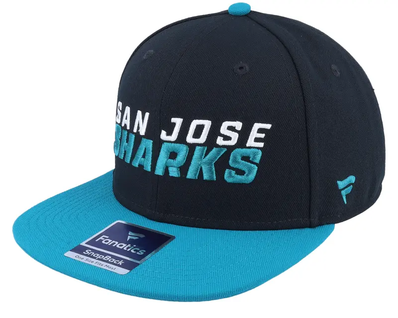 Fanatics San Jose Sharks Iconic Color Blocked Black/Active Blue Snapback online