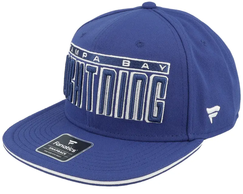 Fanatics Tampa Bay Lightning Gino Flat Brim Blue Cobalt/White Snapback online