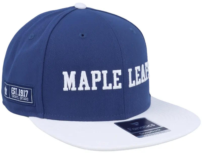 Fanatics Toronto Maple Leafs Iconic Color Blocked Cobalt/White Snapback online
