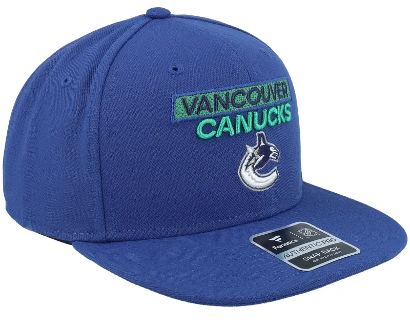 Fanatics Vancouver Canucks Authentic Pro Rink Prime Blue Snapback online