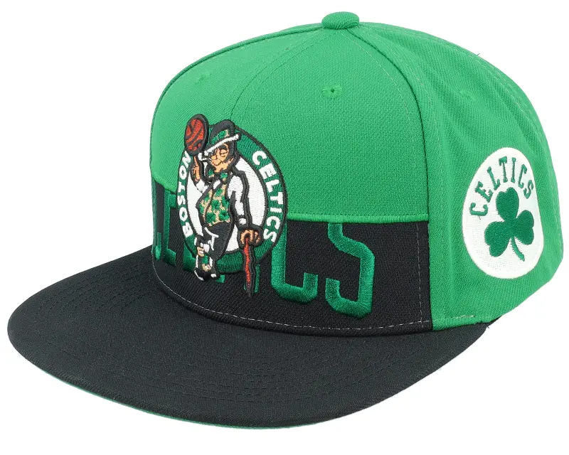 Mitchell & Ness Boston Celtics Half & Half Green/Black Snapback online