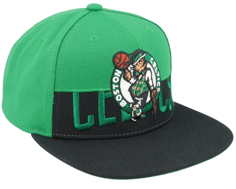 Mitchell & Ness Boston Celtics Half & Half Green/Black Snapback online