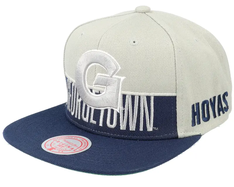 Mitchell & Ness Georgetown Hoyas Half & Half Navy/Grey Snapback online