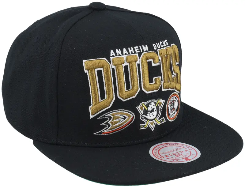 Mitchell & Ness Anaheim Ducks Champ Stack Black Snapback online