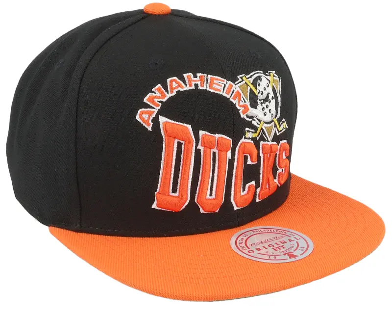 Mitchell & Ness Anaheim Ducks Crooked Path Black/Orange Snapback online