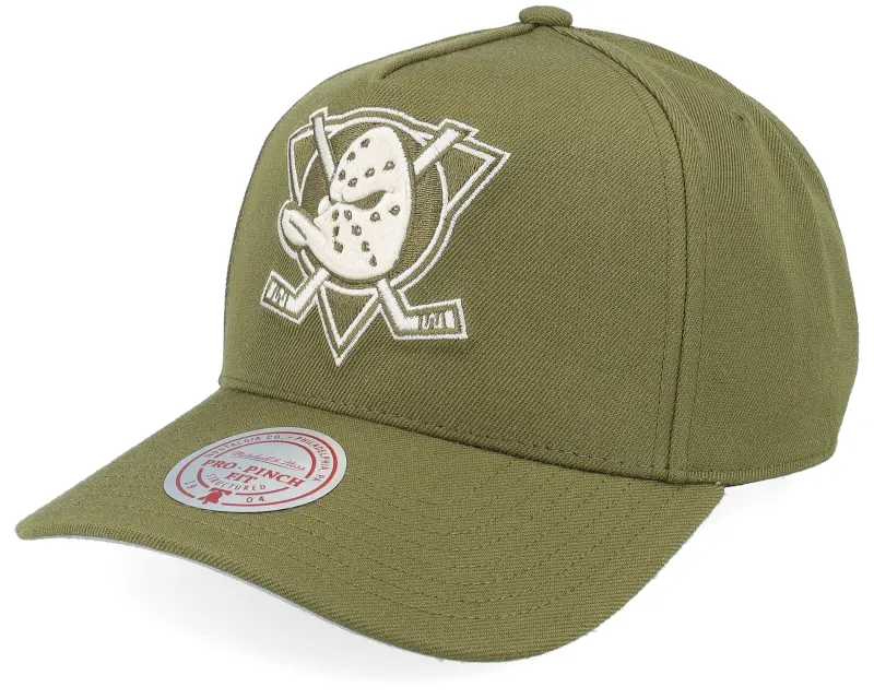 Mitchell & Ness Anaheim Ducks Fashion Pro Vintage Olive A-frame Adjustable online