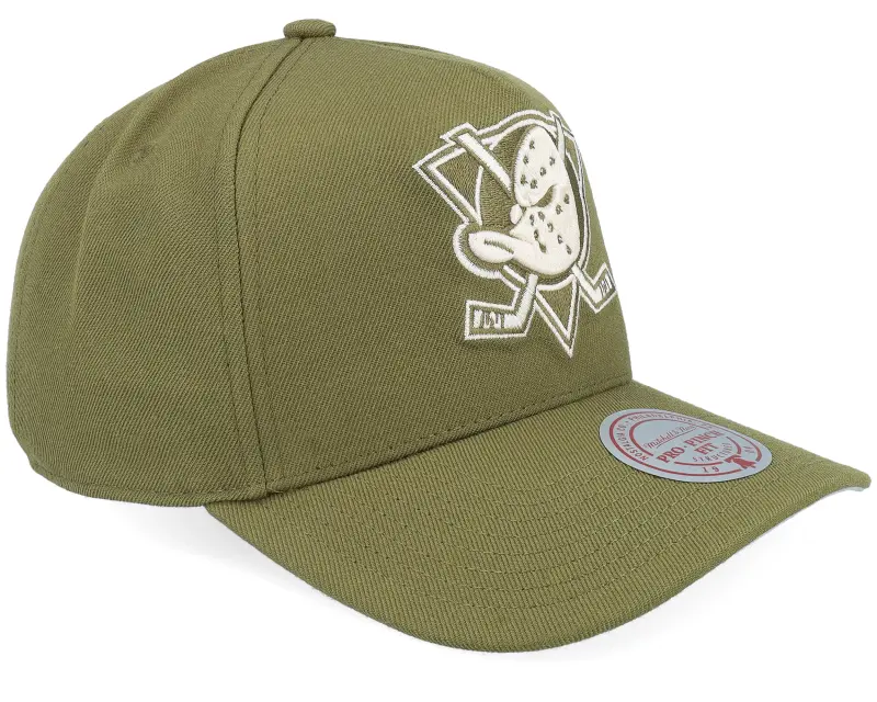 Mitchell & Ness Anaheim Ducks Fashion Pro Vintage Olive A-frame Adjustable online
