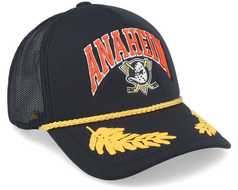 Mitchell & Ness Anaheim Ducks Gold Leaf Hwc Black Trucker online