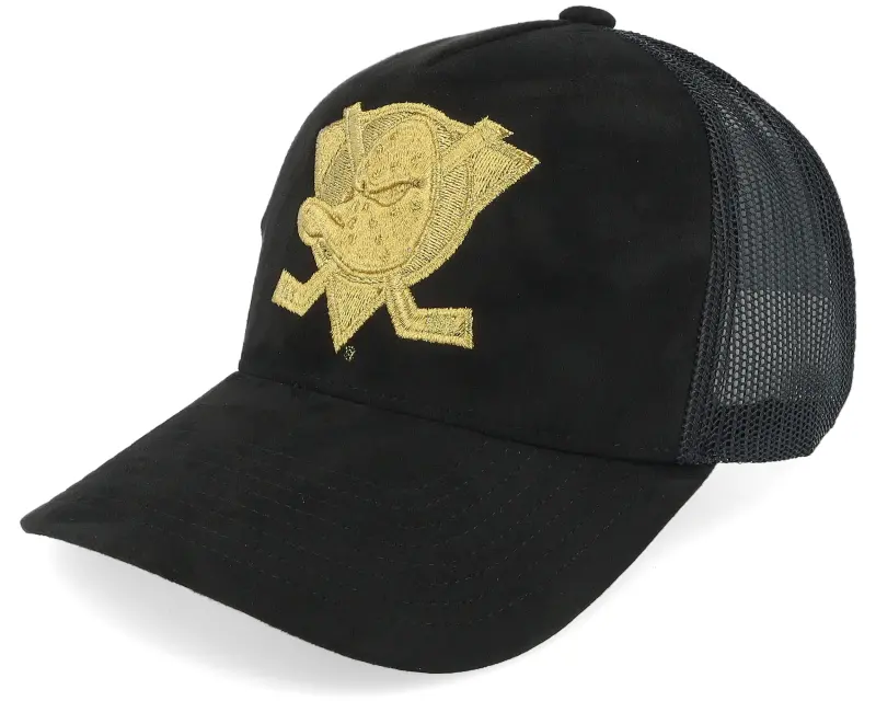 Mitchell & Ness Anaheim Ducks Suede Black Trucker online