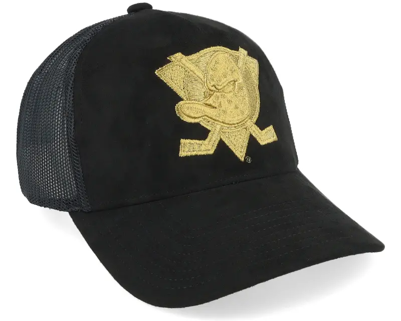 Mitchell & Ness Anaheim Ducks Suede Black Trucker online