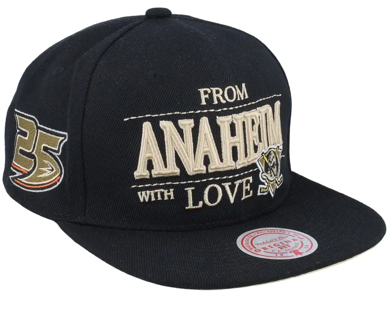 Mitchell & Ness Anaheim Ducks With Love Black Snapback online