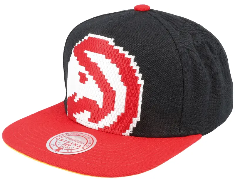 Mitchell & Ness Atlanta Hawks 8 Bit Xl Black/Red Snapback online