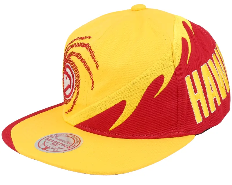Mitchell & Ness Atlanta Hawks Spiral Deadstock Yellow Snapback online
