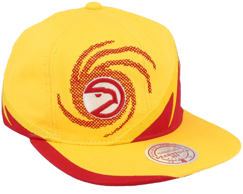 Mitchell & Ness Atlanta Hawks Spiral Deadstock Yellow Snapback online