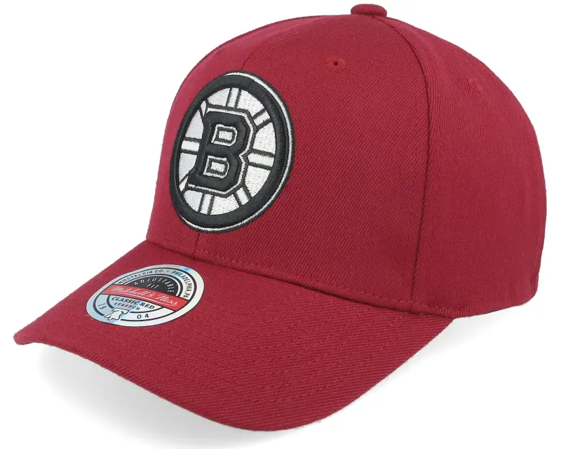 Mitchell & Ness Boston Bruins Classic Red Burgundy Adjustable online