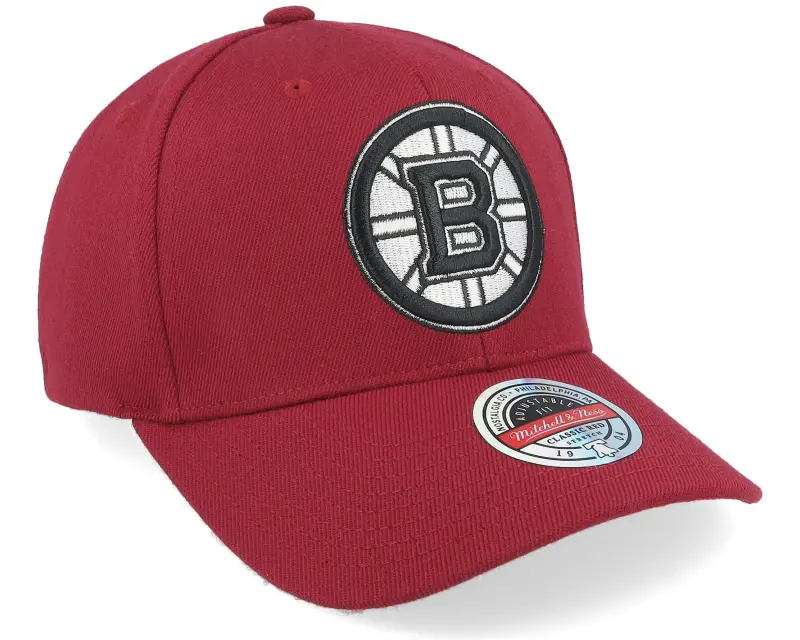 Mitchell & Ness Boston Bruins Classic Red Burgundy Adjustable online