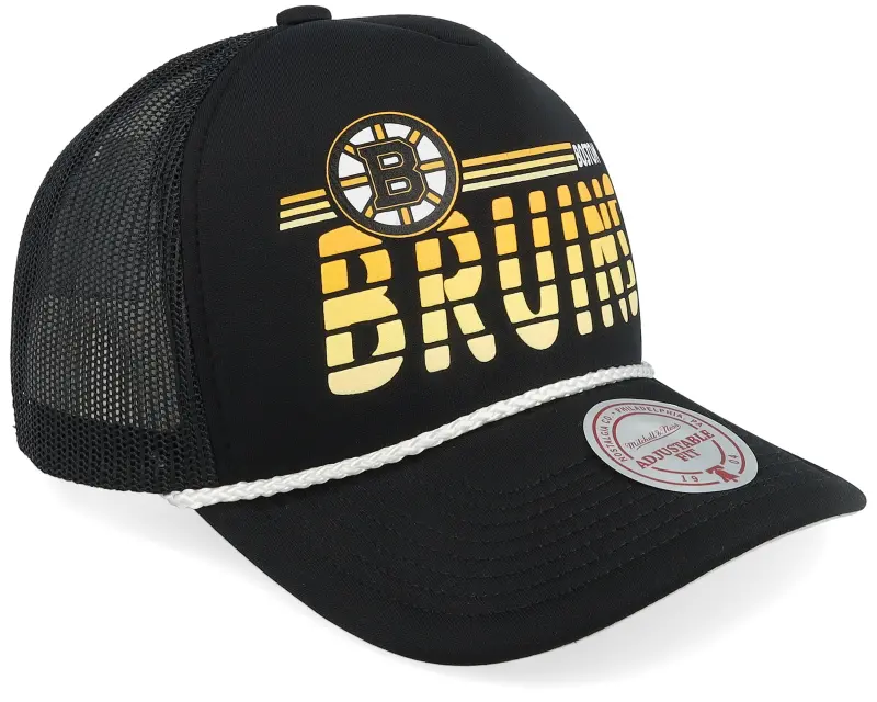 Mitchell & Ness Boston Bruins Graded Black A-frame Trucker online