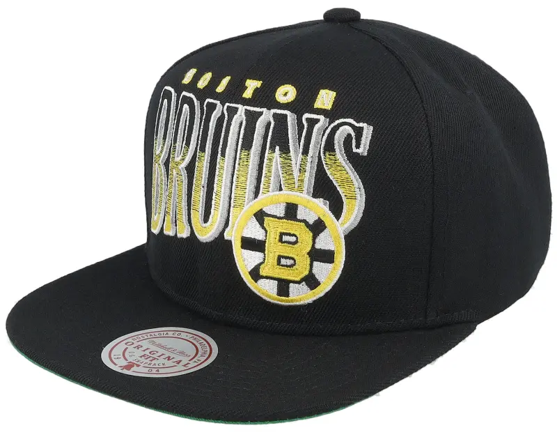 Mitchell & Ness Boston Bruins Line Work Vintage Black Snapback online