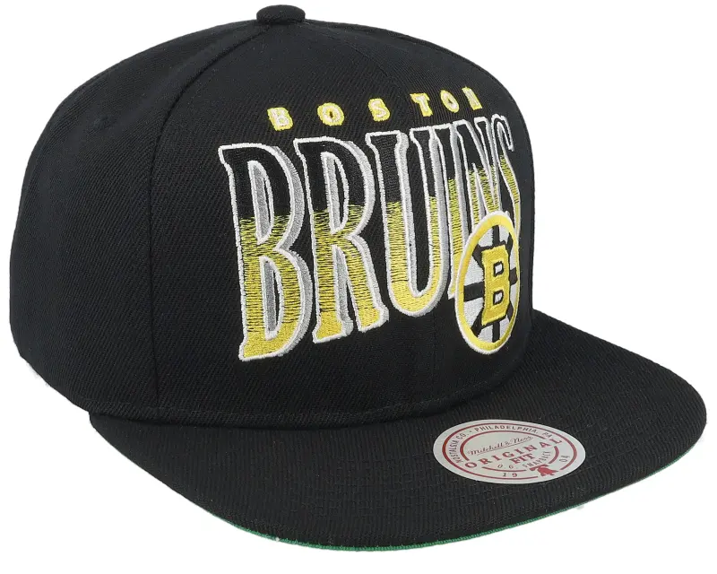 Mitchell & Ness Boston Bruins Line Work Vintage Black Snapback online