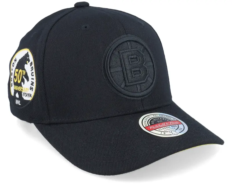 Mitchell & Ness Boston Bruins NHL Anniversary Patch Black Adjustable online