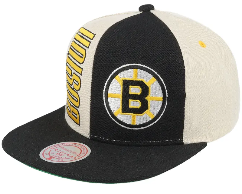 Mitchell & Ness Boston Bruins Pop Panel Off White/Black Snapback online