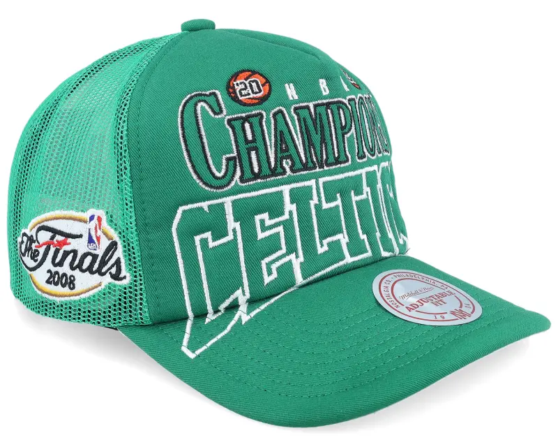 Mitchell & Ness Boston Celtics Big Champ Green A-Frame Trucker online