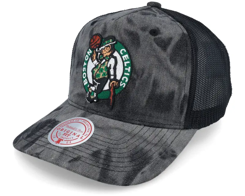 Mitchell & Ness Boston Celtics Burnt Ends Black Trucker online