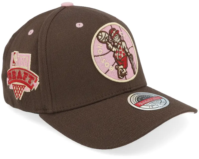 Mitchell & Ness Boston Celtics Classic Red Brown Sugar Bacon Brown Adjustable online