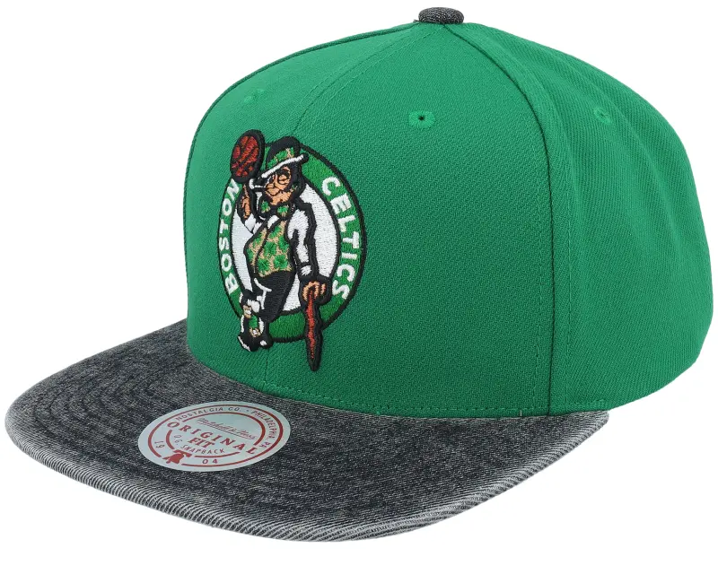 Mitchell & Ness Boston Celtics Denim Patchwork Green/Black Snapback online